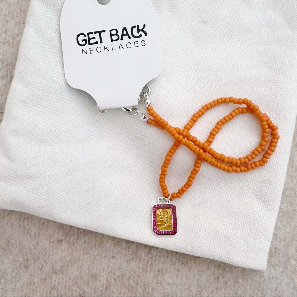 Orange Beachy Choker